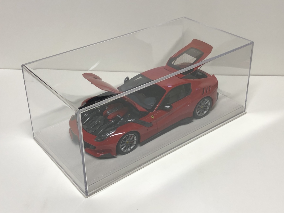 BBR 1/18スケール用 ディスプレイケース 台座セット ホワイト