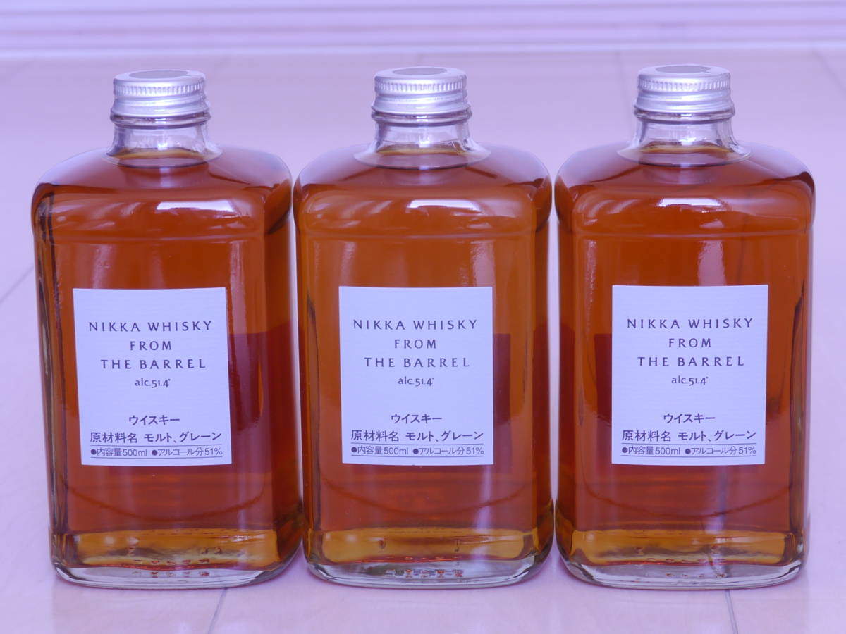 ○NIKKA ニッカ フロム・ザ・バレル 51.4度 500ml 3本セット ／ 外箱