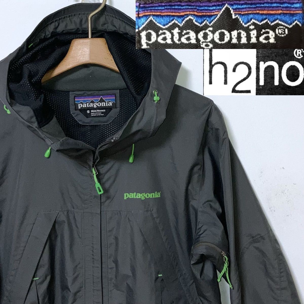 名品！patagonia パタゴニア h2no ストーム ジャケット ・マウンテンパーカー　ガンメタグレー　送料無料