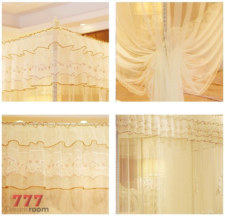 かわいい ベッドカーテン 220*185*210 プリンセス お姫様 蚊帳 かわいい ベッドカーテン 220*185*210 プリンセス お姫様 蚊帳
