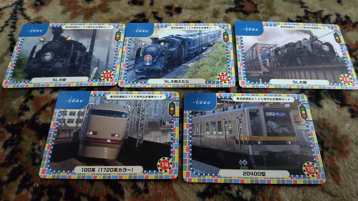 東武鉄道創立125周年記念電車カード 東武鉄道カード スペーシアXシール