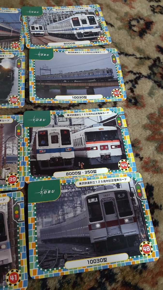 誕生日/お祝い 東武鉄道創立125周年記念電車カード2枚 fawe.org