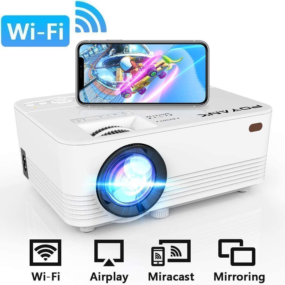 送料無料 データ プロジェクター 4500lm WiFi接続可 スマホと直接に