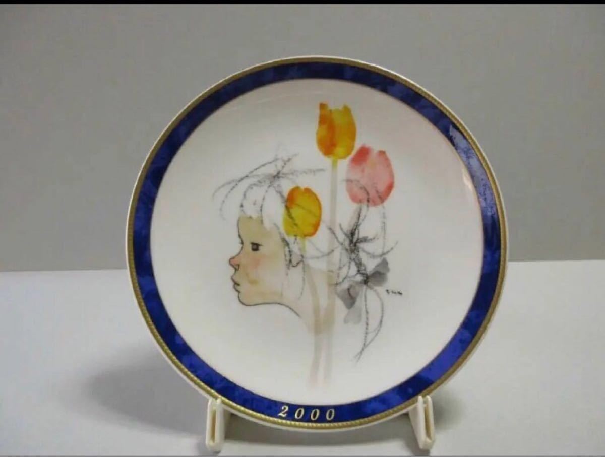 いわさきちひろコレクションナルミ製絵皿5枚ボックスセット美品レアNARUMI制作 イヤープレート