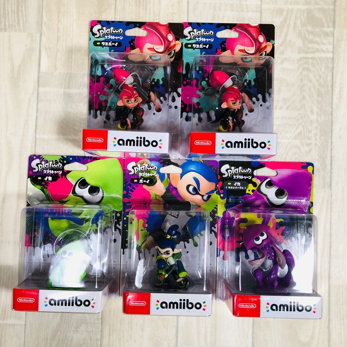 【即買い可】【新品未開封】 amiibo アミーボ スプラトゥーン3対応 5種類セット ニンテンドースイッチ