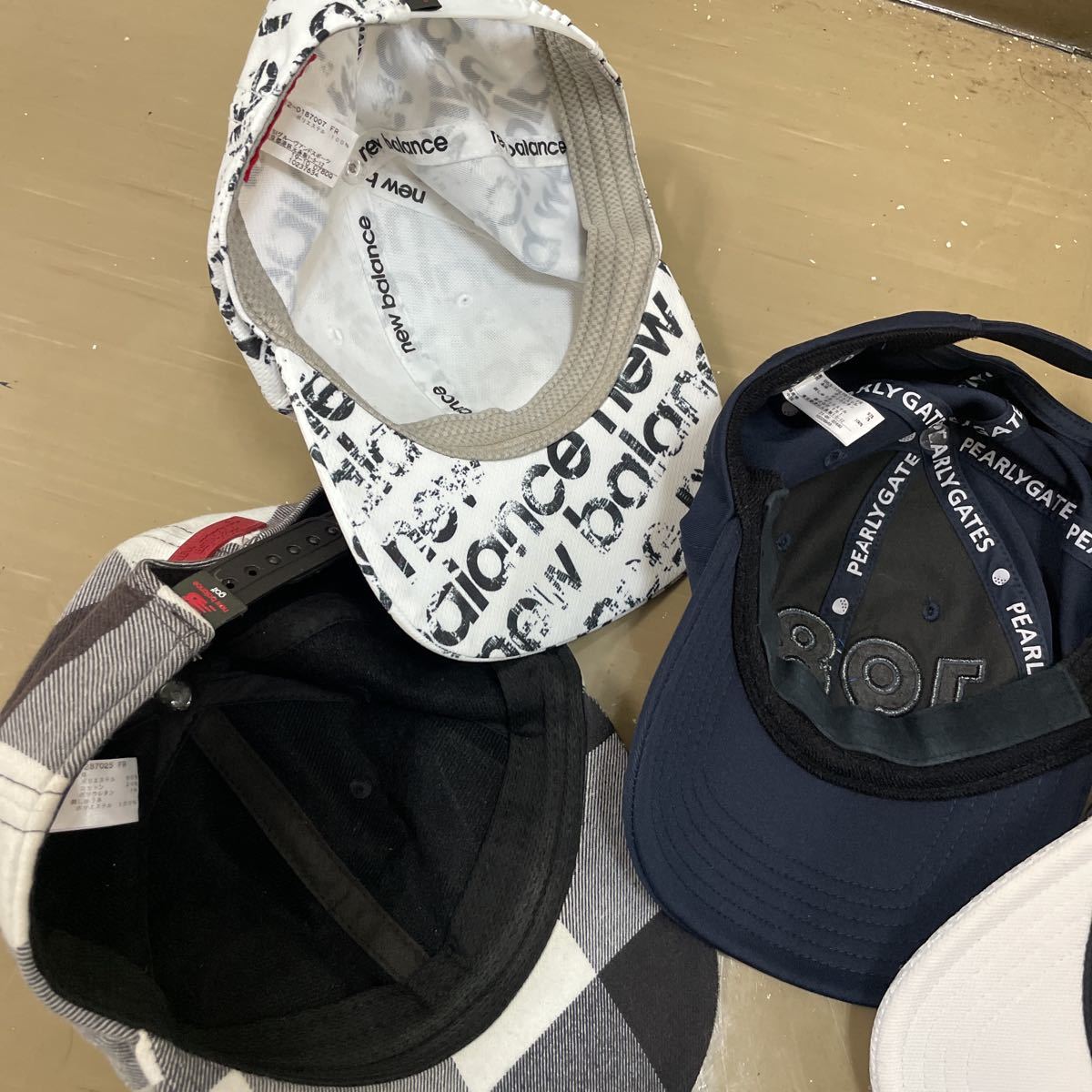 メンズ ゴルフ キャップ まとめ売り5点セット New Balance