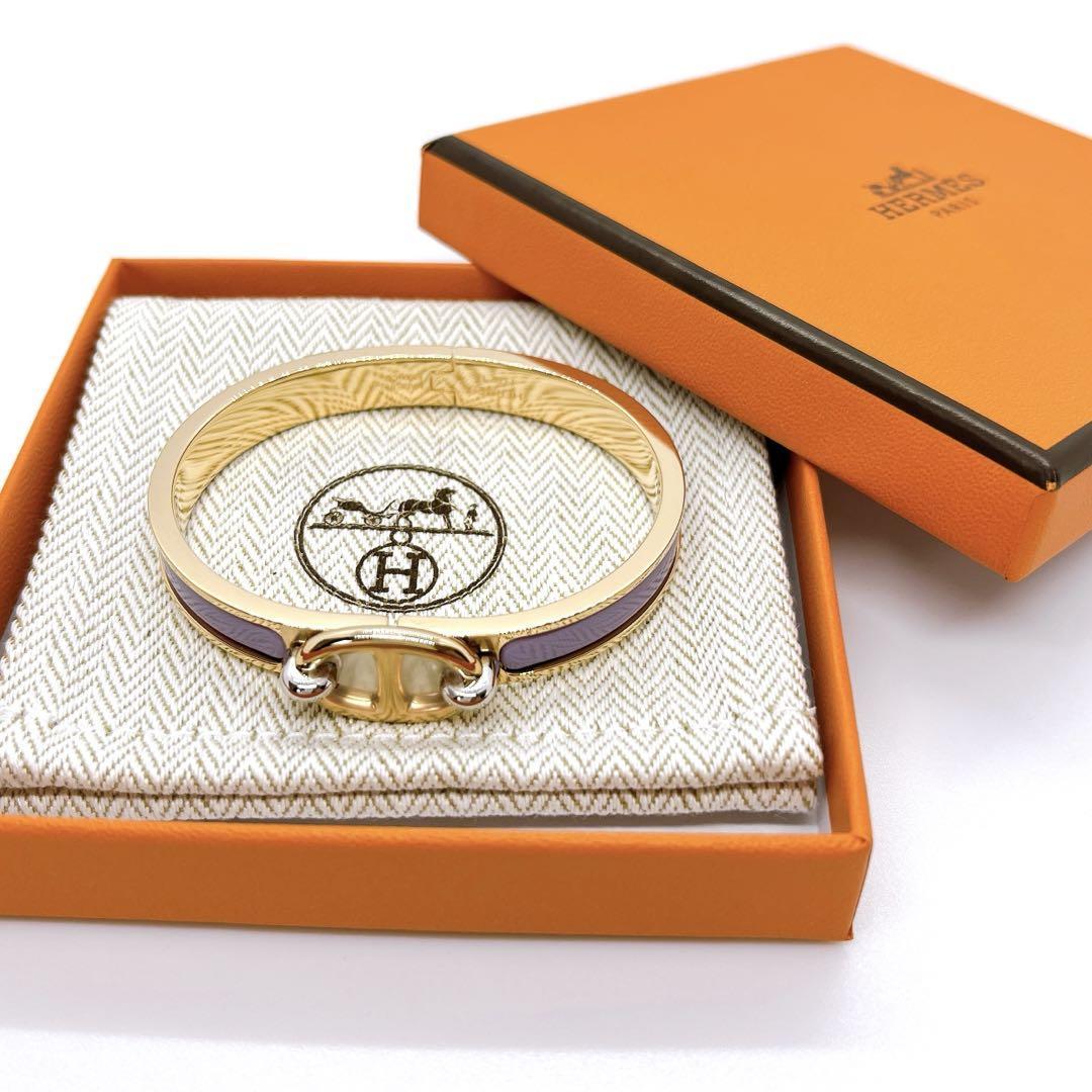超目玉 HERMES エルメス シェーヌダンクル イエローゴールドネックレス