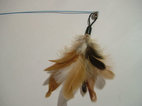  cat. toy feather bell attaching cat. toy 