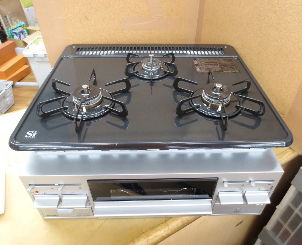 Yahoo!オークション - 3☆パロマ ビルトインガスコンロ 都市ガス用