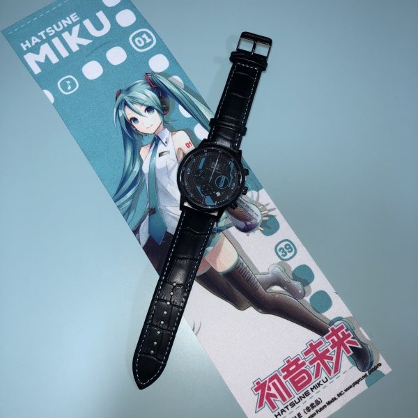 新品 日本未発売 正規 Xingyunshi 初音ミク クロノグラフ 腕時計 