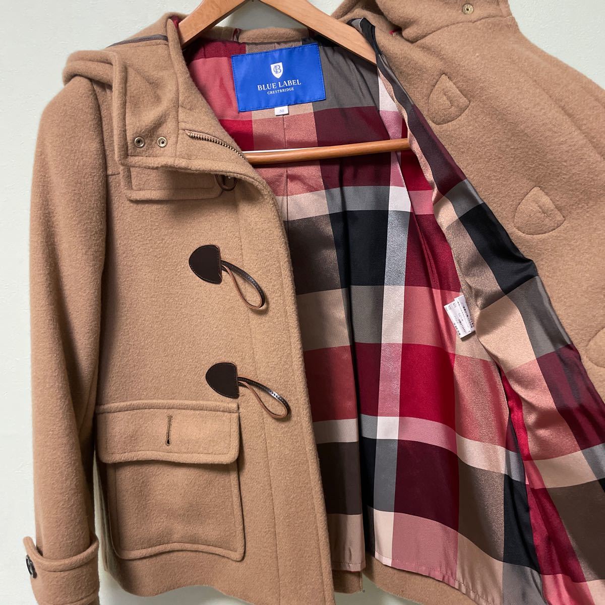 ブルーレーベル ショートダッフルコート uberserra.com.br
