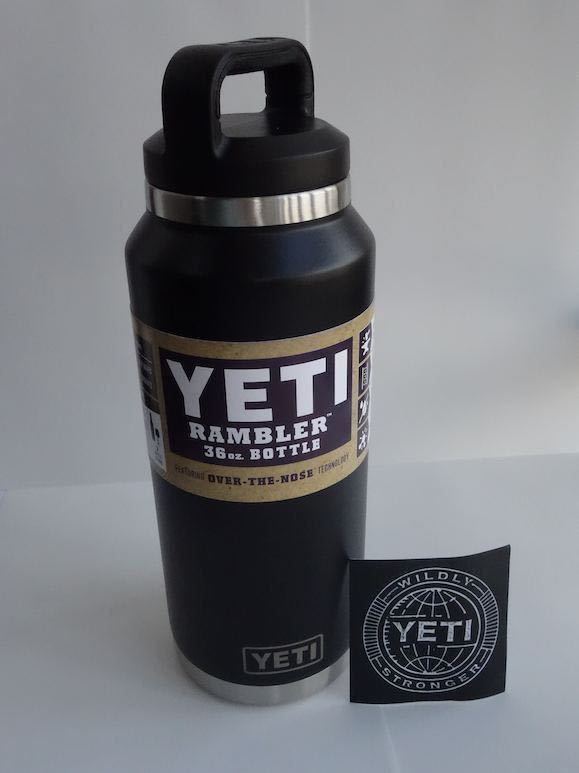 YETI イエティ RAMBLER Bottle 36oz クーラー 水筒 保冷 冷温になります。(BLACK COLOR).._画像1