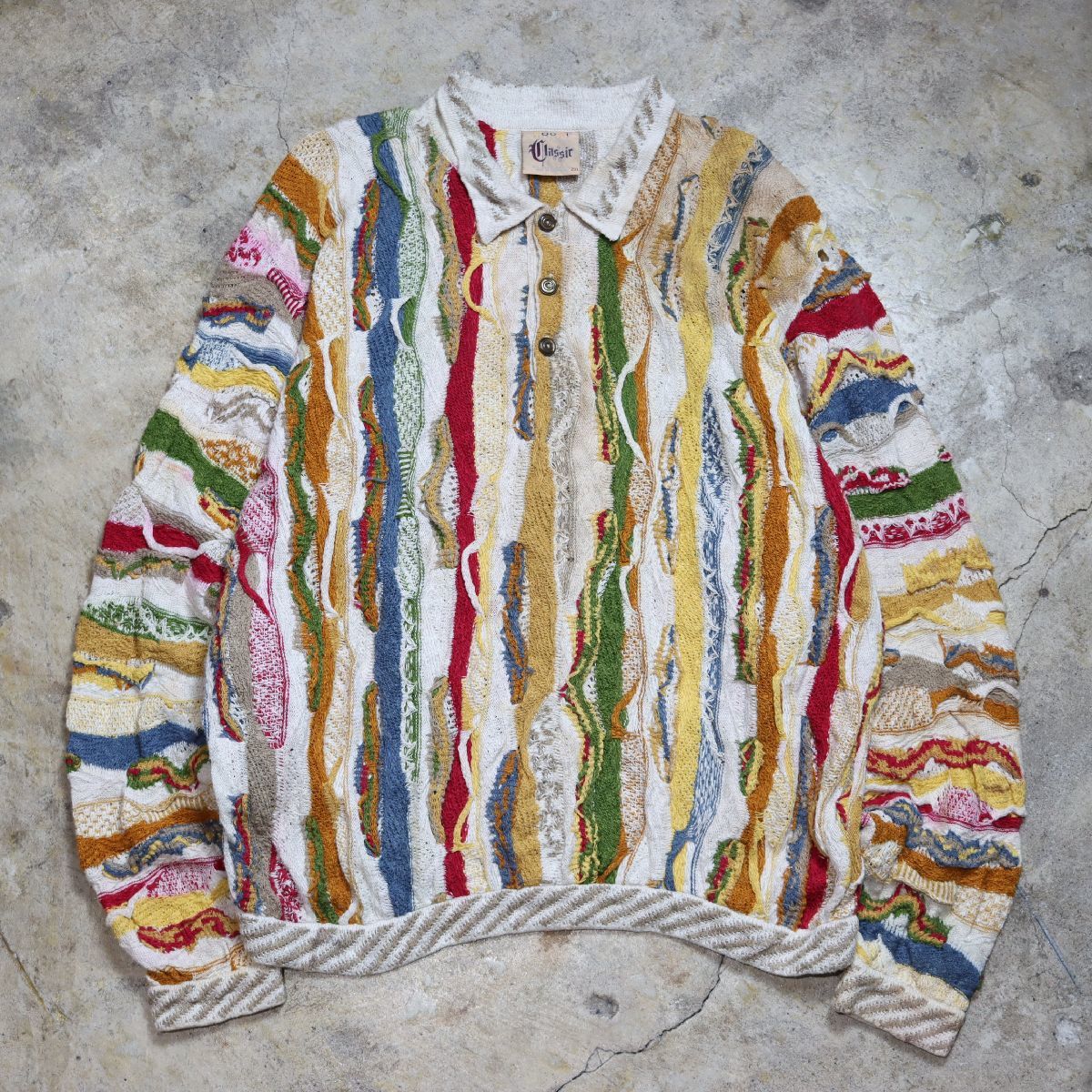 お買い得モデル オーストラリア製 クージー 3Dニット 2XL / VINTAGE COOGI 3D KNIT 古着 XLサイズ以上 お買い得モデル オーストラリア製 クージー 3Dニット 2XL / VINTAGE COOGI 3D KNIT 古着 XLサイズ以上