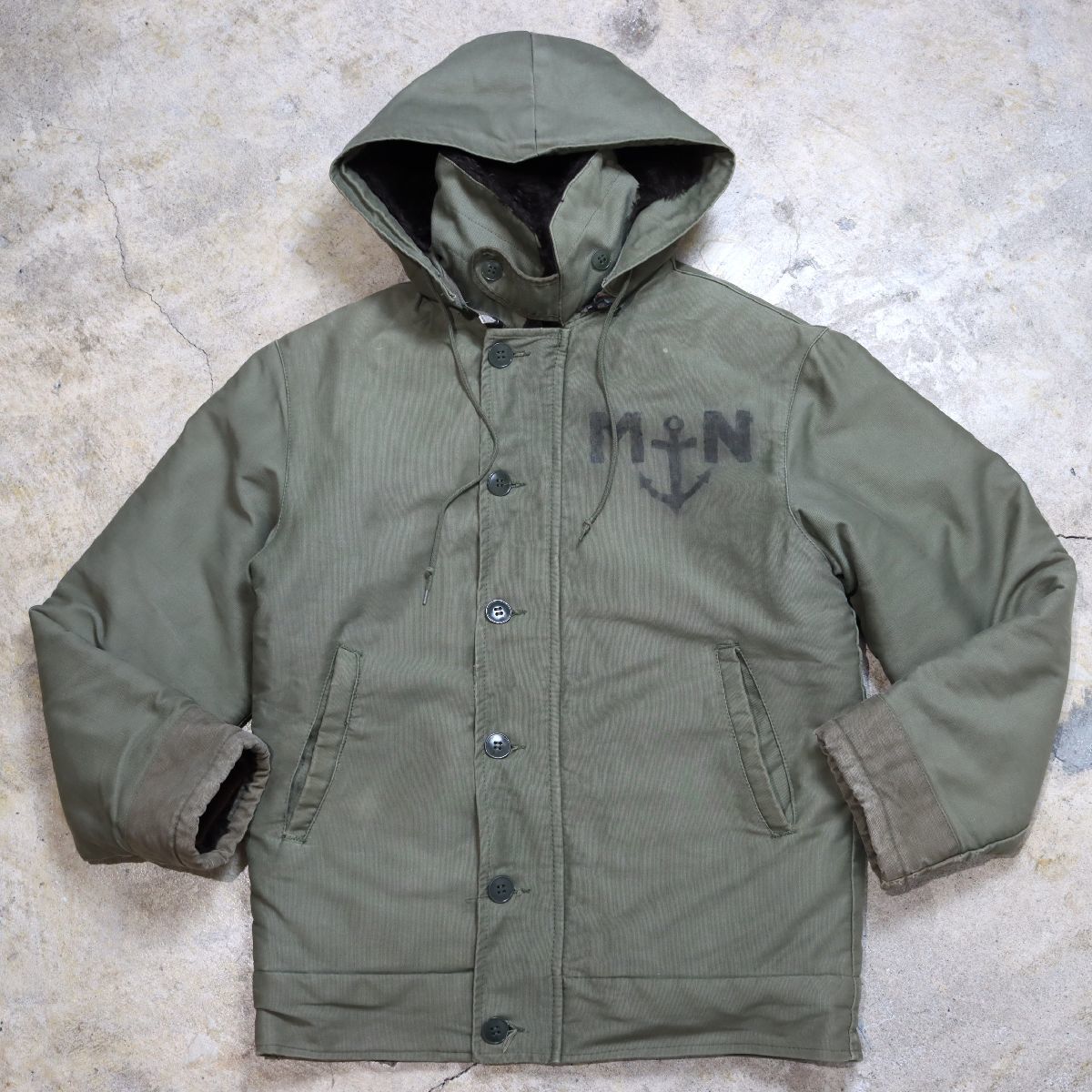 vintage】フランス軍 海軍 デッキジャケット N-1 bckediri.beacukai.go.id