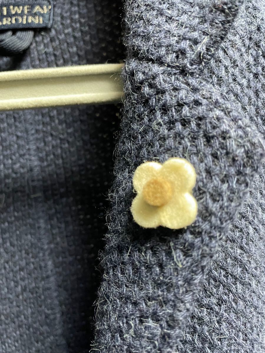 ラルディーニ ニットジャケット 48 M ネイビー - upgradedowntown 長期納期 ウールニットジャケット 19AW ラルディーニ LARDINI テーラードジャケット