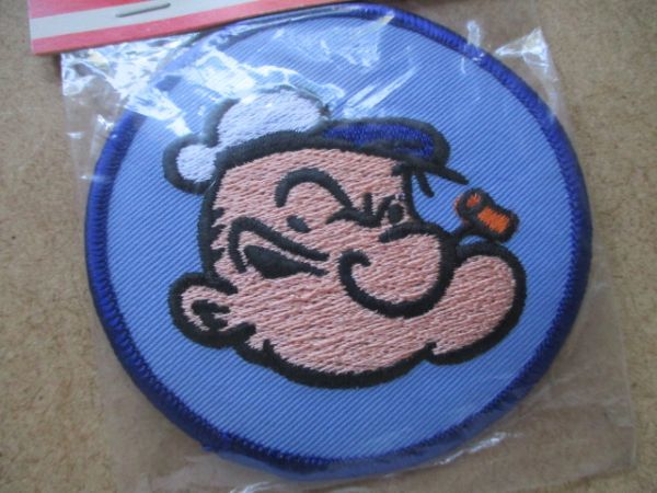 80s POPEYE ポパイ ワッペン/Dアメコミ水夫コミック昭和レトロSailor Manアニメ刺繍Elzie Crisler Segar漫画アップリケpatches S81の画像2