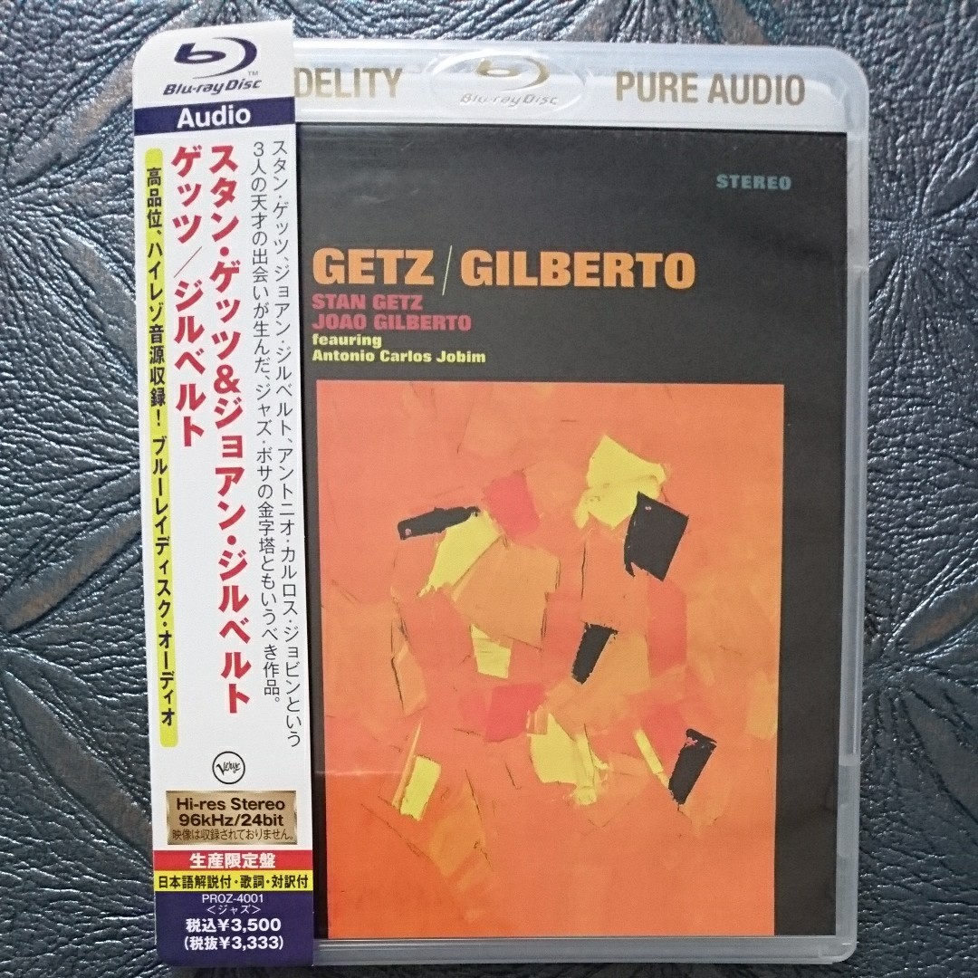 スタン・ゲッツ&ジョアン・ジルベルト ： ゲッツ/ジルベルト【Blu-ray Disc Audio】