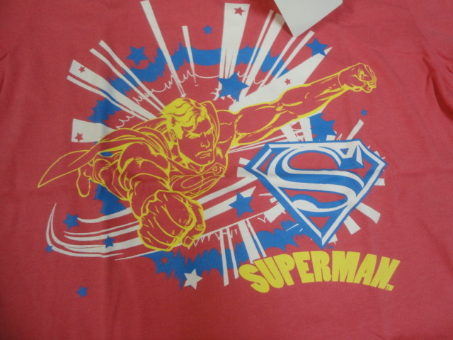 即決◆スーパーマン　SUPERMAN◆半袖Tシャツ　新品タグ付き【M】アメコミ　オーガニックコットン　レディースTシャツ◆_画像3