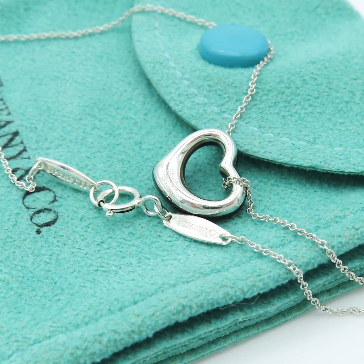 希少 美品 Tiffany&Co. ティファニー ブラック ジェード オープン