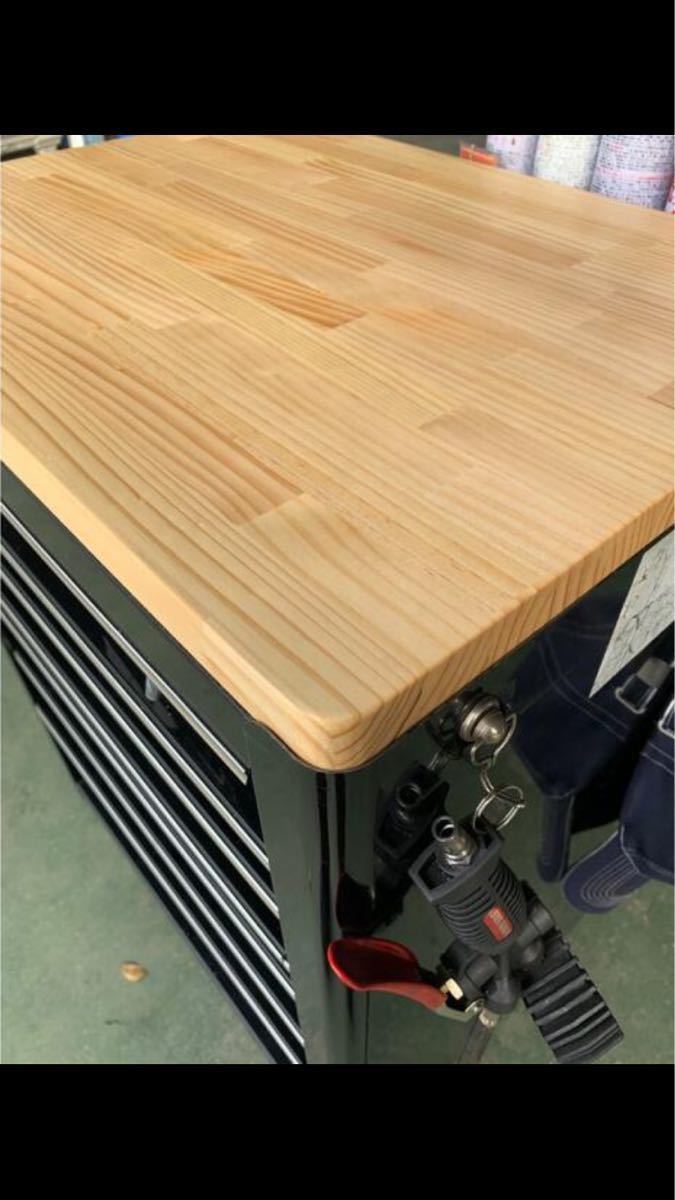 極厚 30mm パイン ウッドトップ 天板 スナップオン 工具箱 極厚 30mm パイン ウッドトップ 天板 スナップオン 工具箱