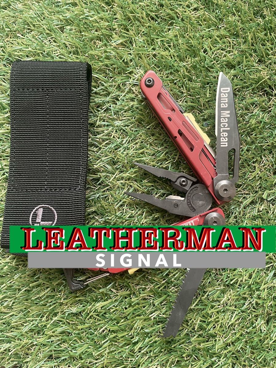 LEATHERMAN SIGNAL Red 専用MOLLEシース付 レザーマン マルチツール