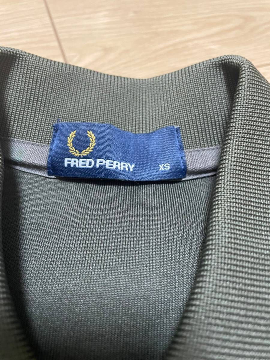 美品☆[FRED PERRY] 17SS 定価28,600 JERSEY SETUP ジャージーポロシャツ イージーセットアップ XS/S カーキ ショーツ フレッドペリー_画像3