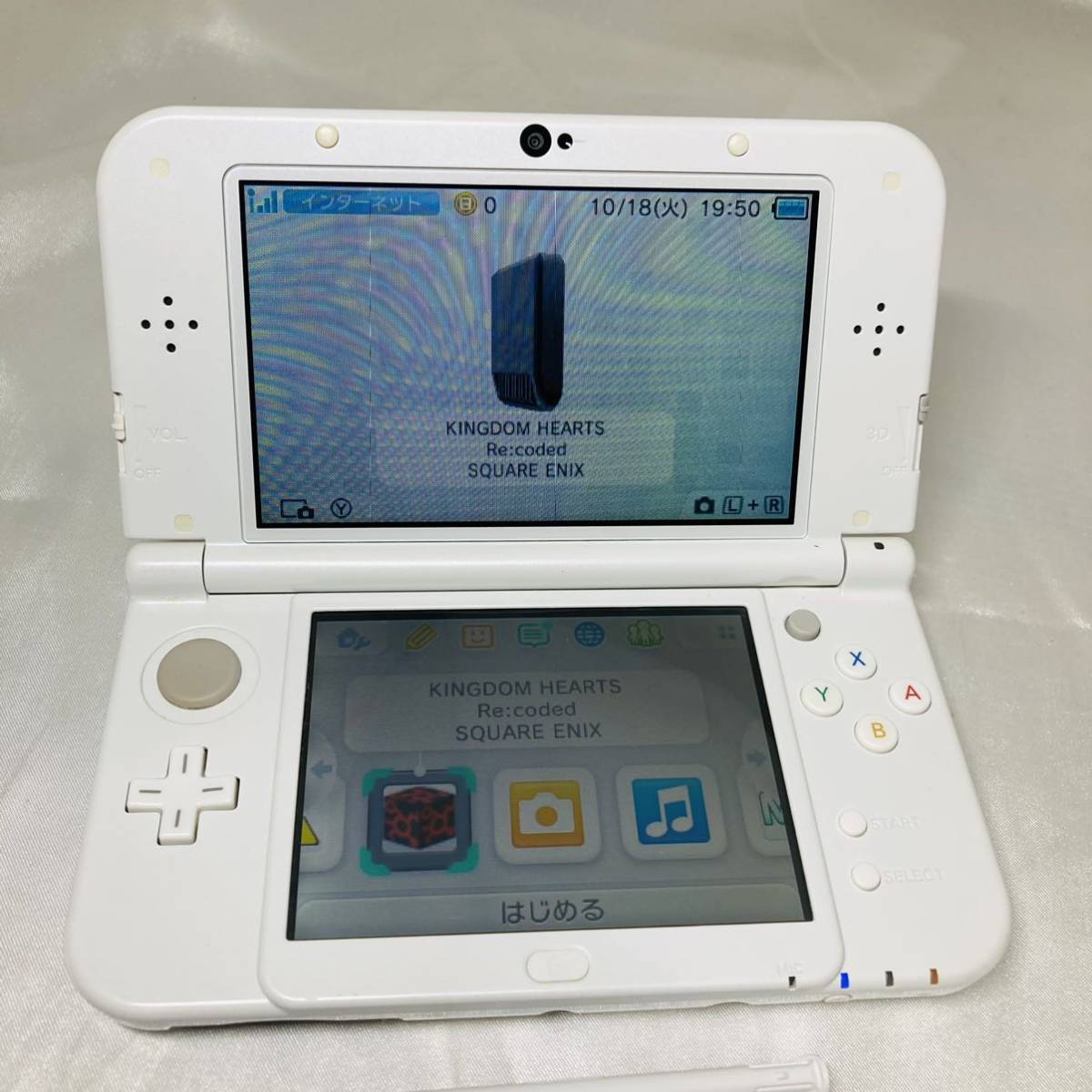 ☆1円~ 美品 完品 New NINTENDO 3DSLL 本体 パールホワイト 任天堂