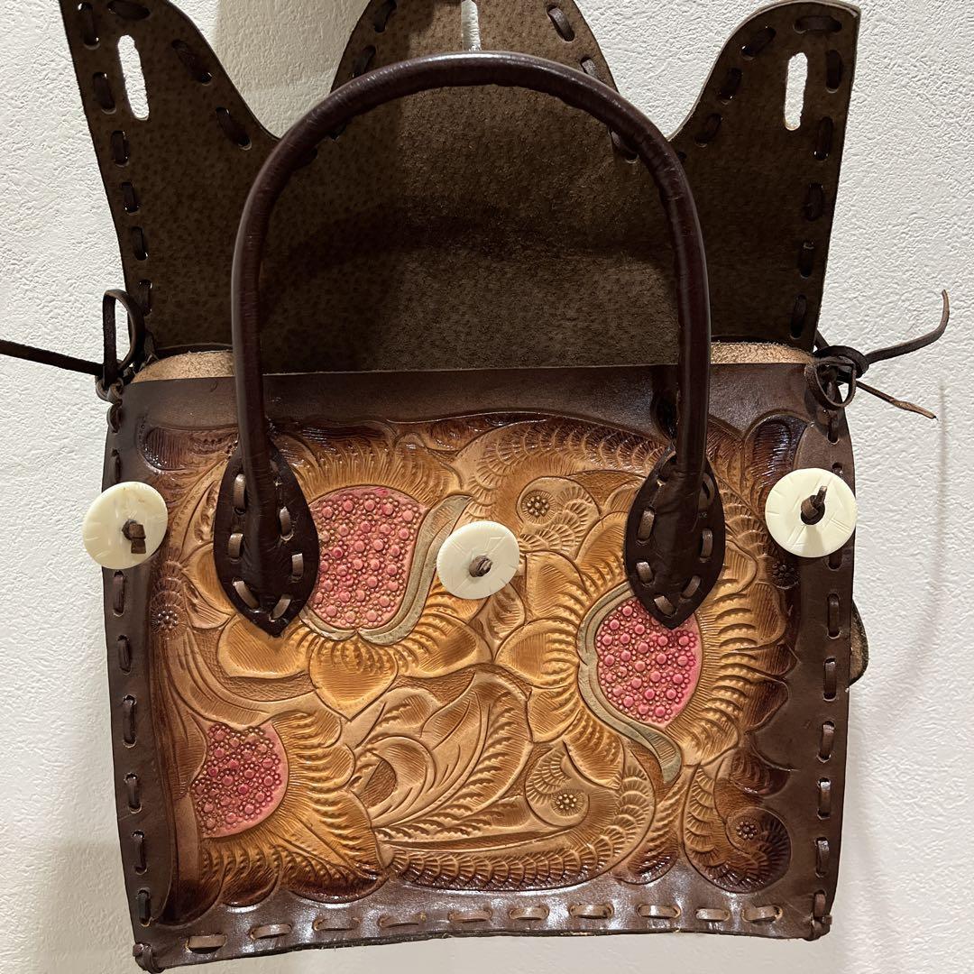 珍品】 カービングトライブス Carvin Tribes ハンドバッグ レザー