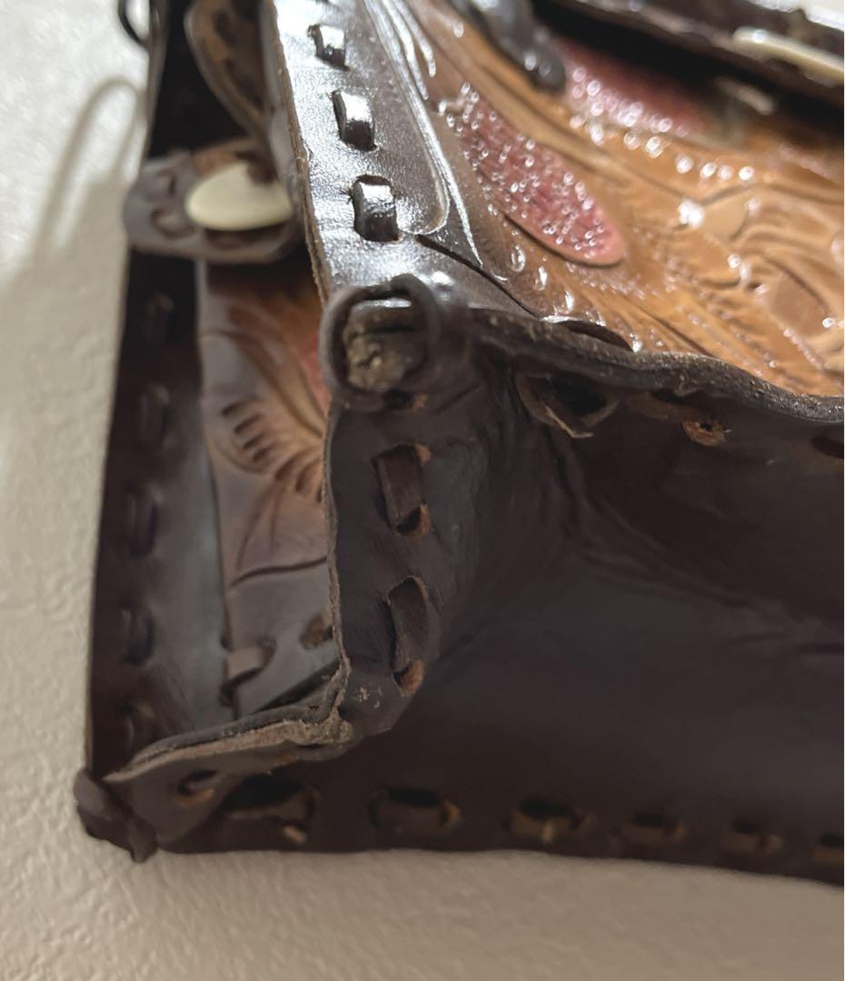 珍品】 カービングトライブス Carvin Tribes ハンドバッグ レザー