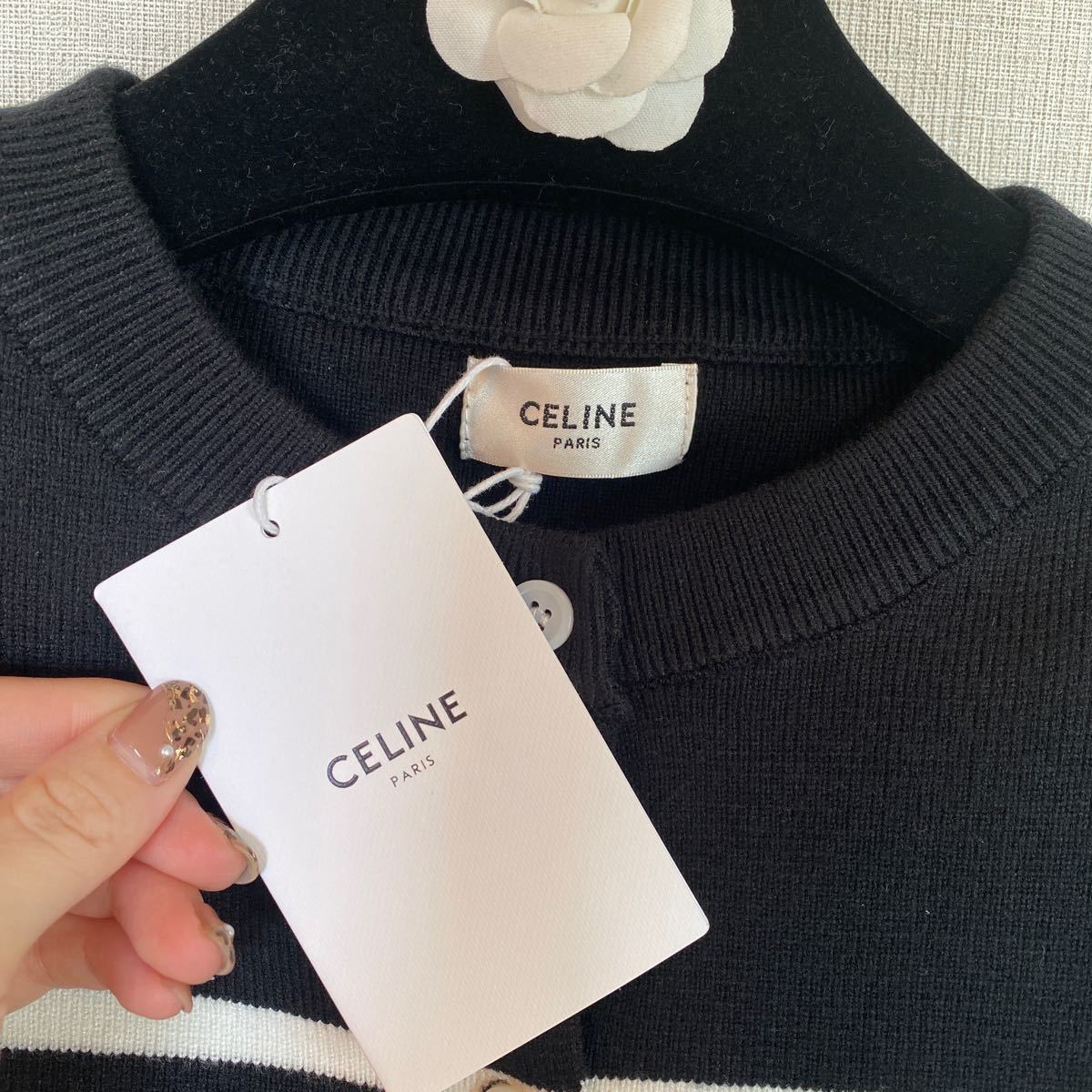 celineカーディガンニット長袖暖かい新品未使用FREEタグ付秋冬 celineカーディガンニット長袖暖かい新品未使用FREEタグ付秋冬