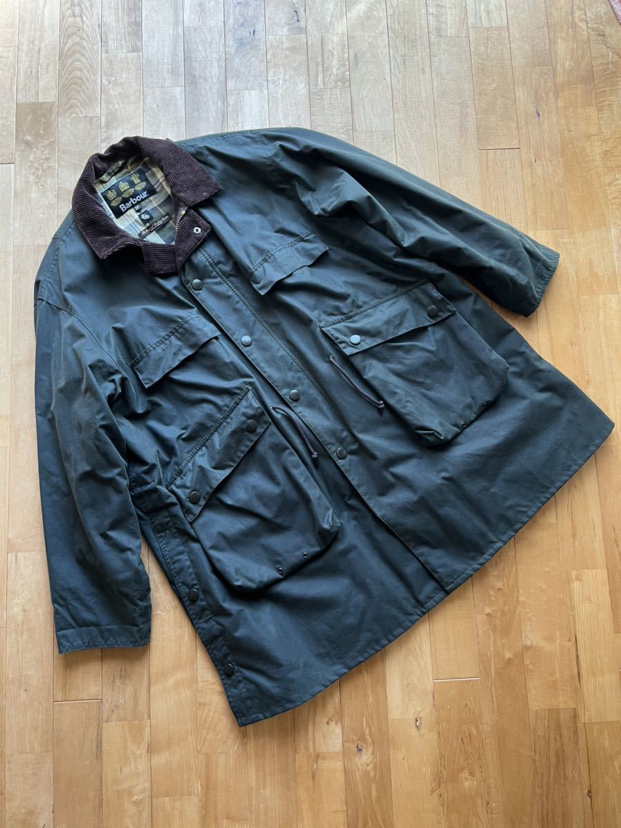 KAPTAIN SUNSHINE × Barbour キャプテンサンシャイン ×バブアー Stand Collar Traveller Coatスタンドカラートラベラーコー36 SAGEセージ_画像1