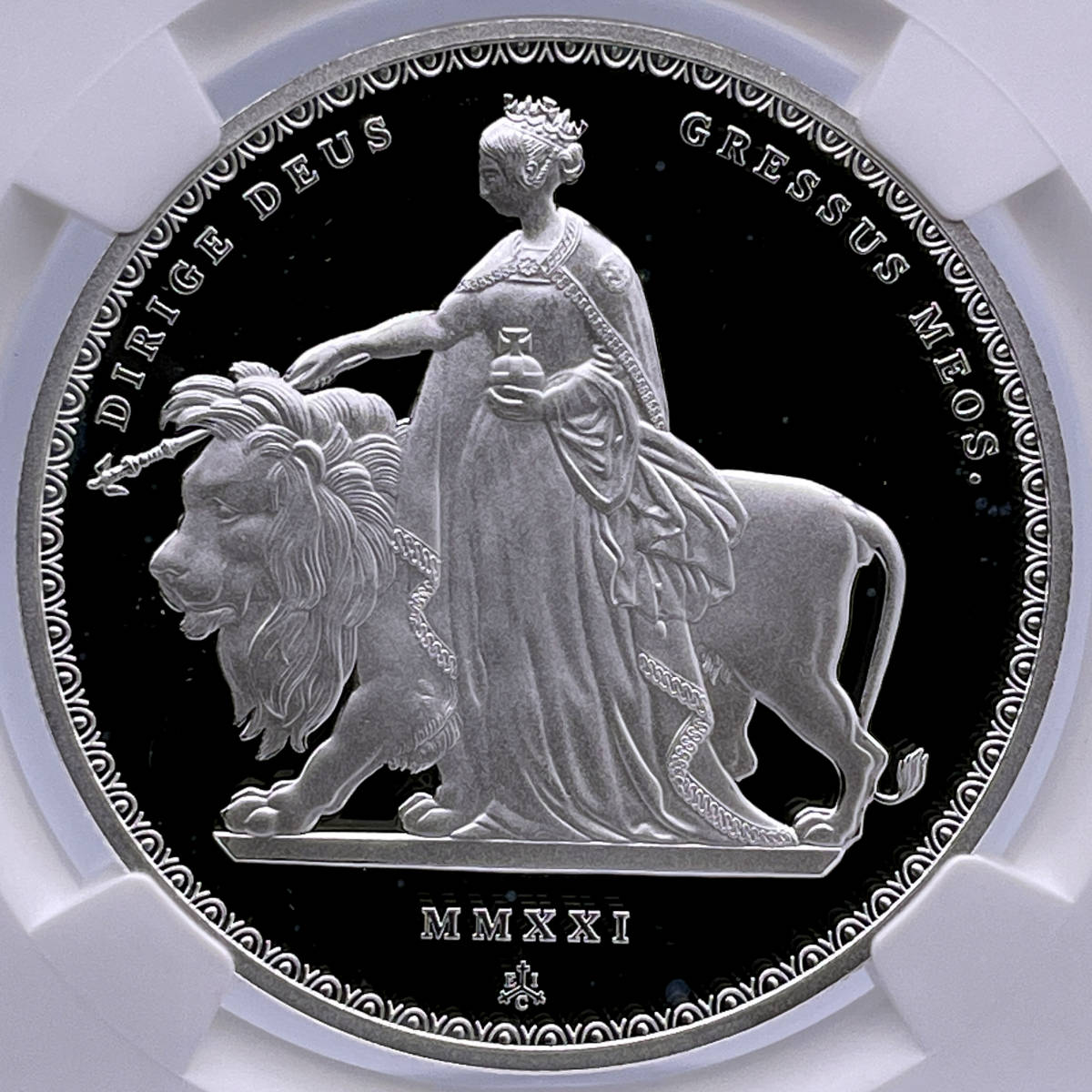 準最高鑑定品・PF69) 1オンス イギリス ウナとライオン 銀貨 コイン-