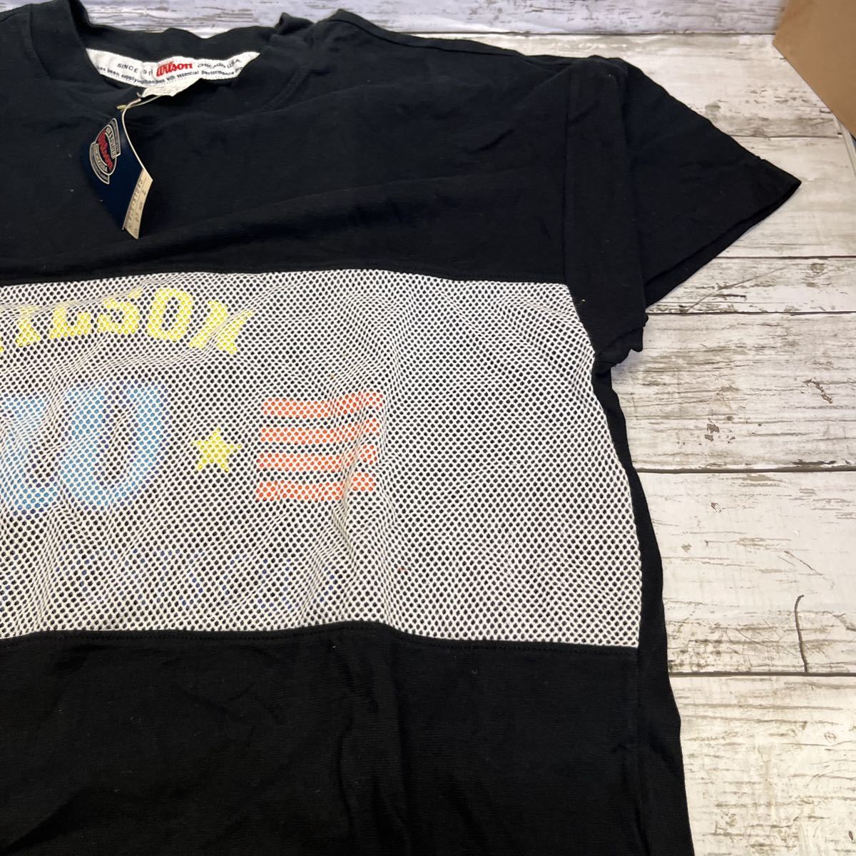 i088 Wilson ウィルソン ヒットユニオン社 日本製　Tシャツ　サイズL ヴィンテージ　希少　タグ付_画像4