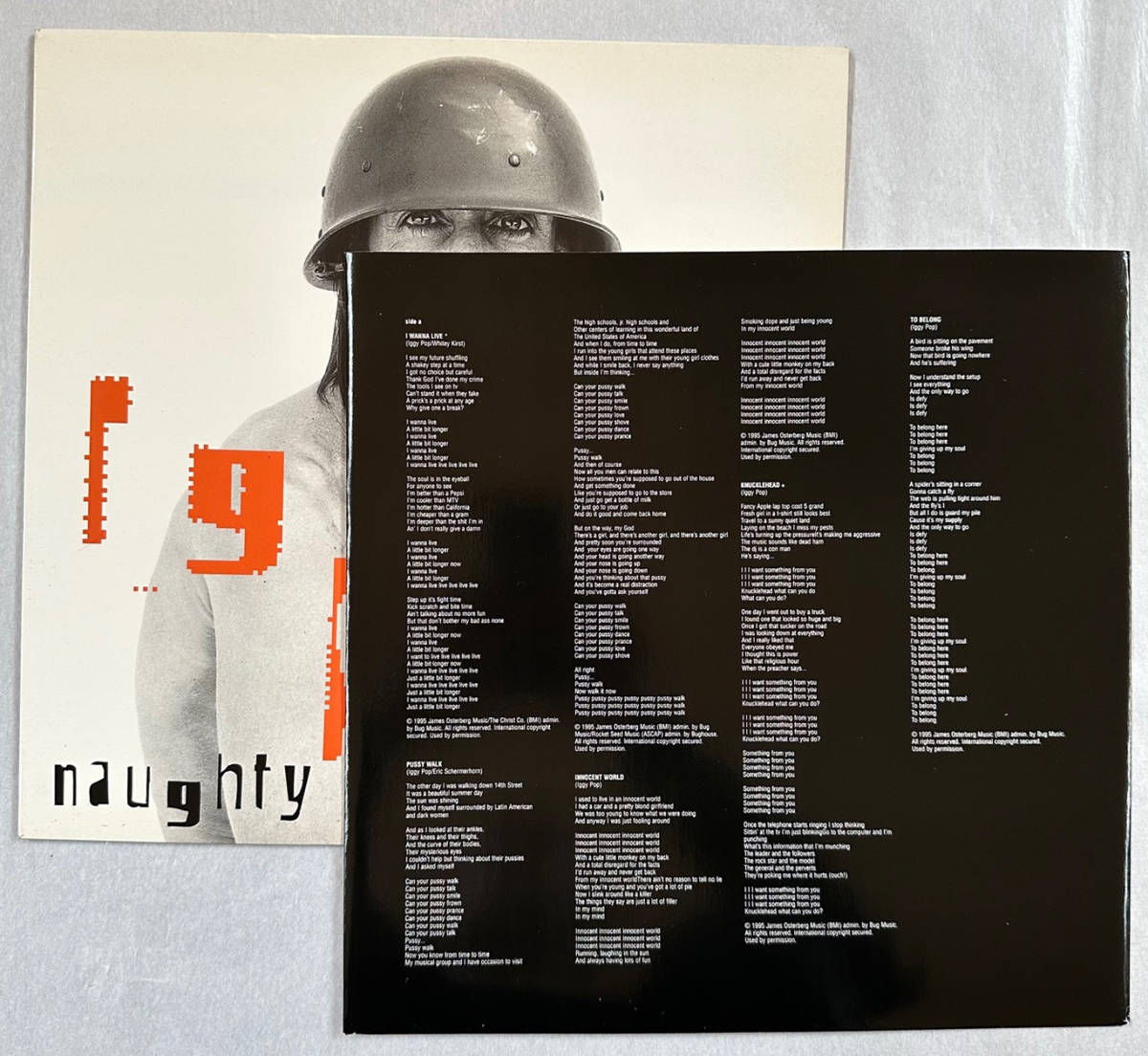 ■1996年 UK盤 オリジナル Iggy Pop - Naughty Little Doggie 12”LP VUSLP 102 Virgin_画像3