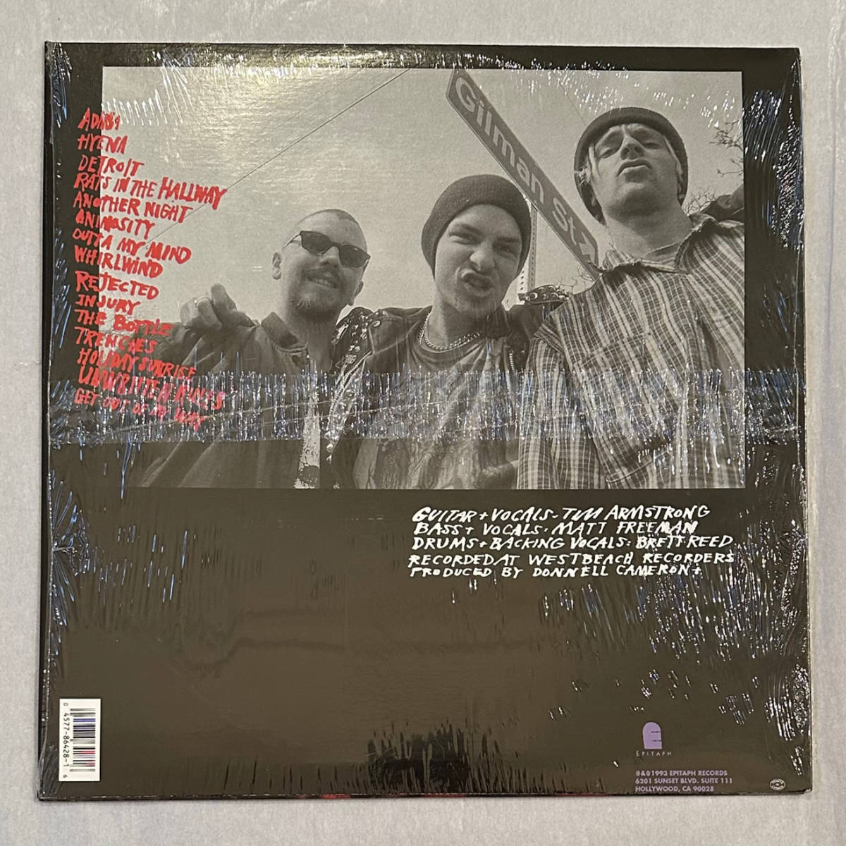 ■1993年 US盤 オリジナル RANCID - RANCID 12”LP 86428-1 Epitaph ファースト・アルバム_画像2