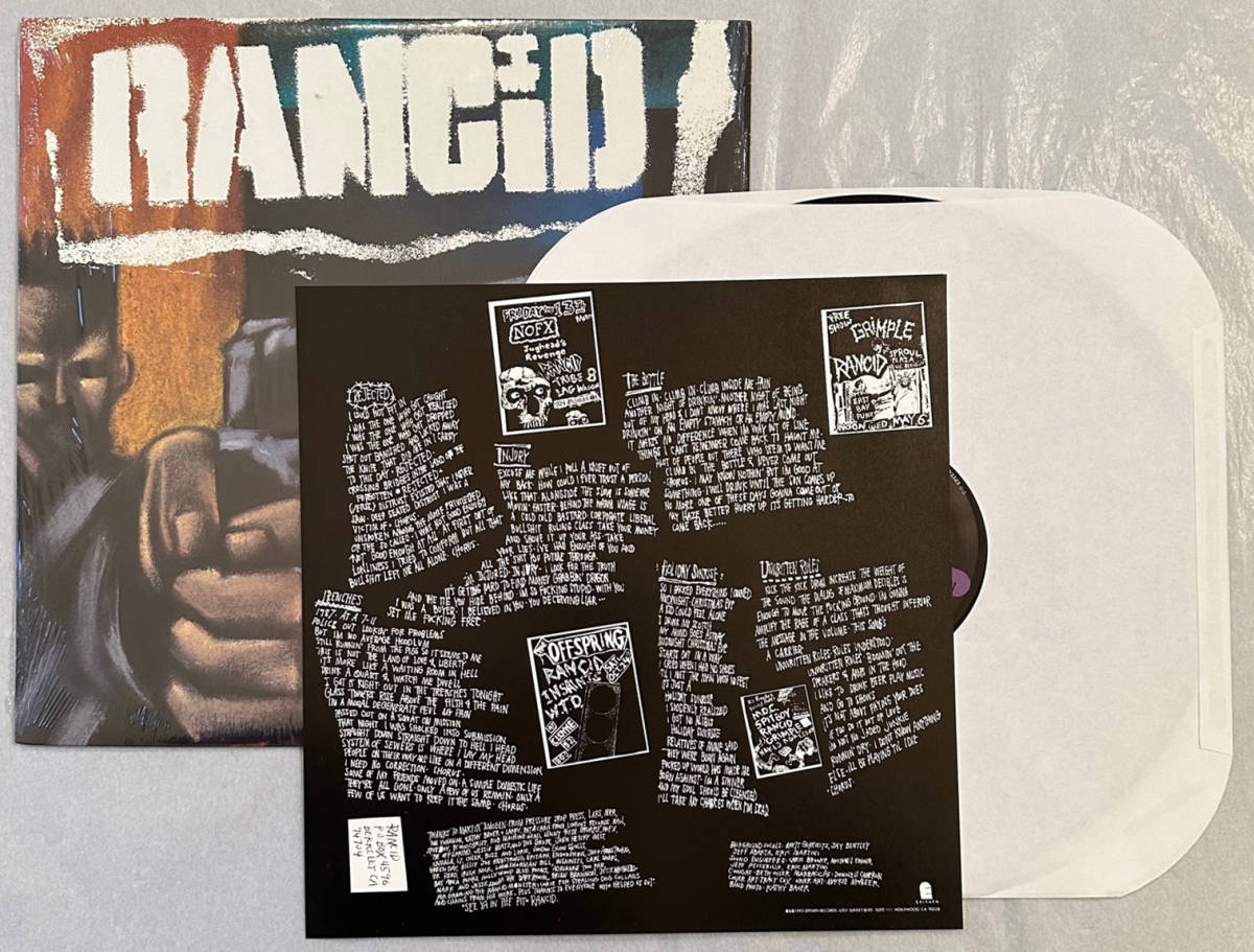 ■1993年 US盤 オリジナル RANCID - RANCID 12”LP 86428-1 Epitaph ファースト・アルバム_画像3