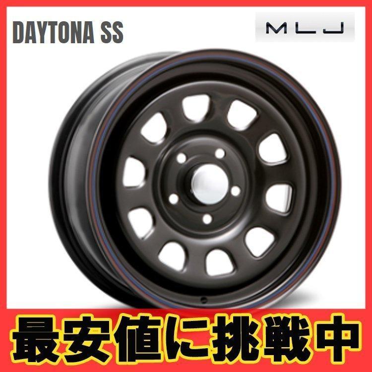 14インチ 4H100 5J+42 4穴 1本 デイトナSS K-car 軽 ホイール DAYTONA SS MLJ ブラックred/blueline KY_画像1