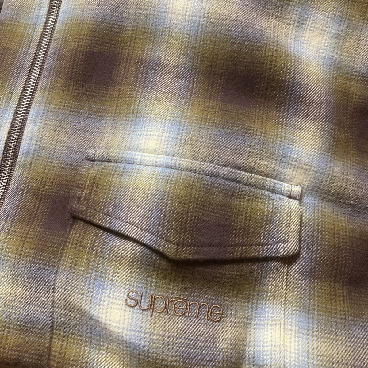 Supreme Shadow Plaid ZipUp Shirt Flannel