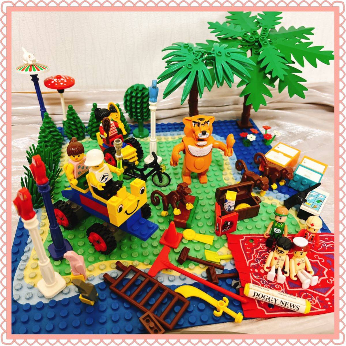 LEGO ブロック　おもちゃ　おまとめ売り 大量　自然　木　車　ジャンク品 レゴデュプロ 大量セット レゴ duplo