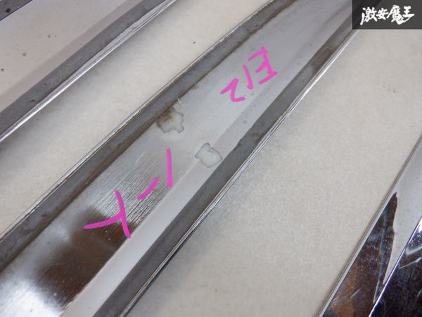 社外品 E12 ノート メッキ ドア サイドガーニッシュ ドアガーニッシュ 左フロント欠品しております。 WK-841-3 棚2H3_画像6