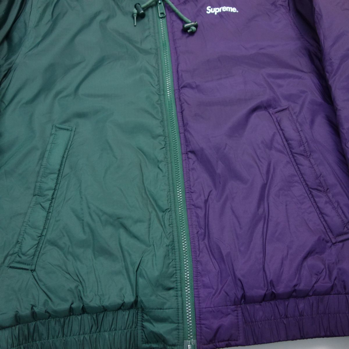 未使用タグ付き Supreme シュプリーム 15AW 2-Tone Hooded Sideline