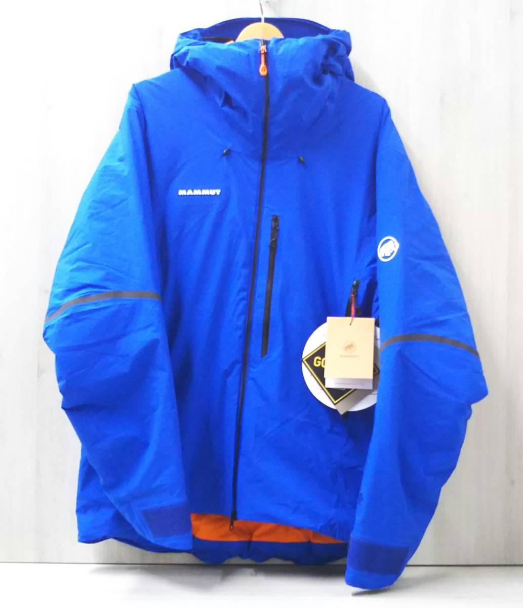 未使用品 マムート MAMMUT XL スノーボードジャケット ウィンターウェア 青 ブルー オレンジ ナイロン ゴアテックス GORE-TEX 店舗受取可