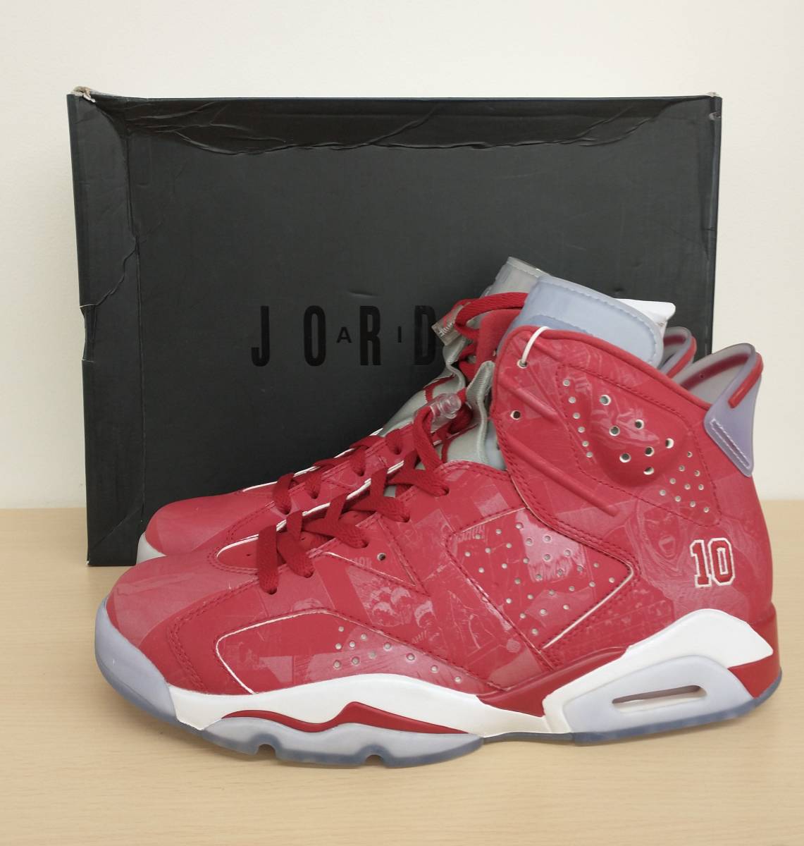 [箱付・未使用] NIKE SLAM DUNK AIR JORDAN 6 AJ6 井上雄彦 スラムダンク コラボ スニーカー 27cm 赤 桜木花道 717302-600 店舗受取可