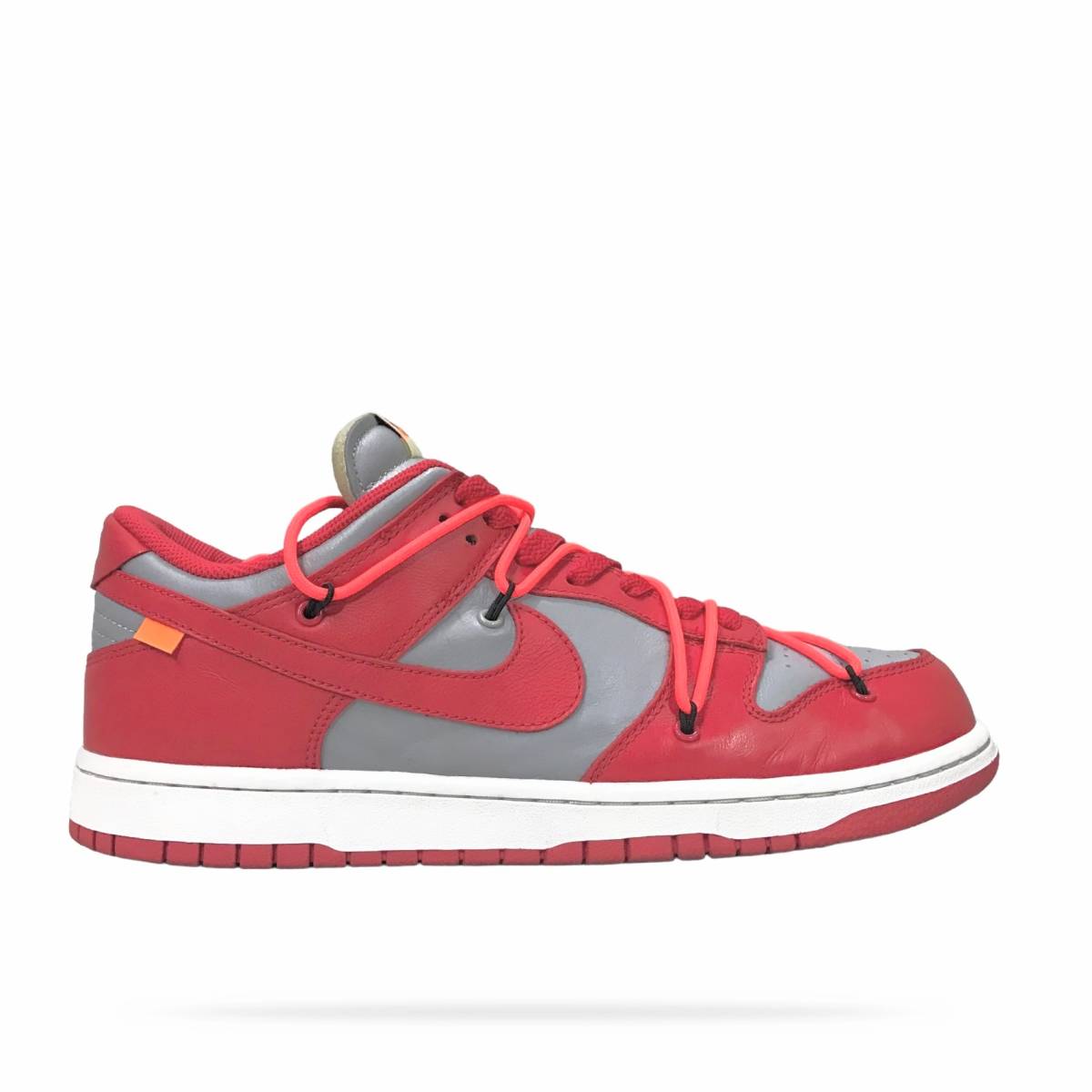 NIKE OFF-WHITE DUNK LOW UNIVERSITY RED-WOLF GREY ナイキ オフ