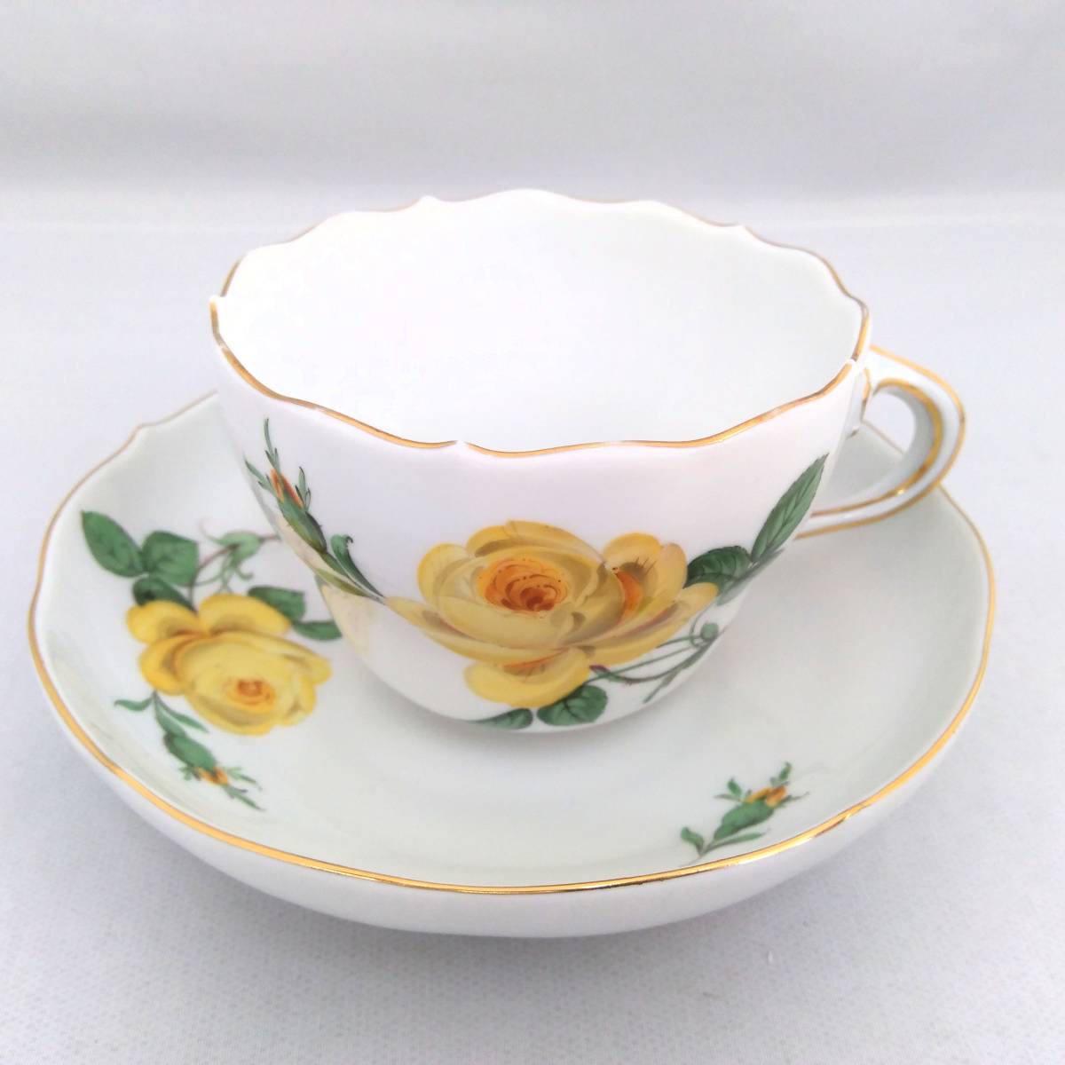 驚きの価格 MEISSEN 店舗受取可 マイセン ブランド食器 黄色いバラ