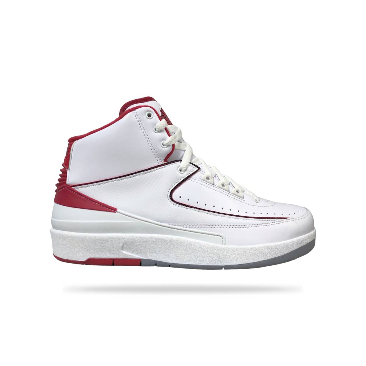 【未使用品】 NIKE AIR JORDAN 2 RETRO WHITE/RED ナイキ エアジョーダン 2 レトロ ホワイト レッド 385475-102 サイズ27cm 店舗受取可