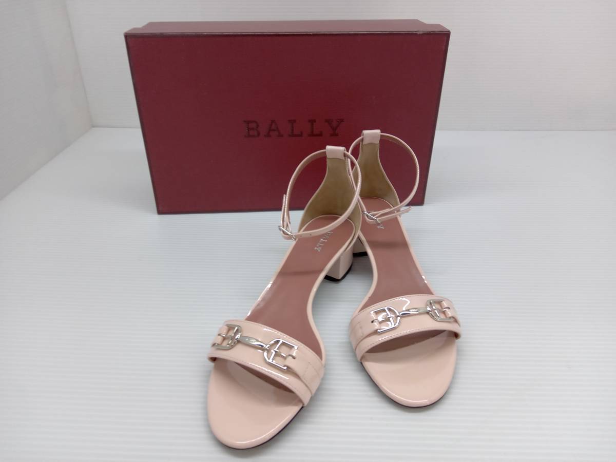 ★ 美品 BALLY バリー サンダル 26261 ホーステール イタリア製 箱 収納袋あり サイズFR37 ピンク 通年_画像1