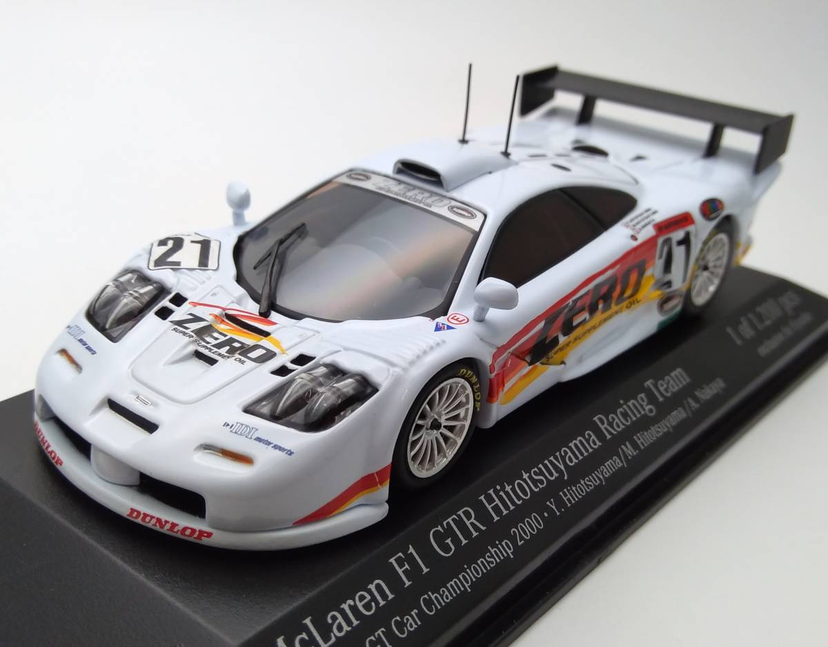 MINICHAMPS ミニチャンプス マクラーレン F1 GTR 一ツ山レーシング JGTC 2000 一ツ山幹雄/一ツ山康/中谷明彦 #21 1/43 ミニカー_画像1