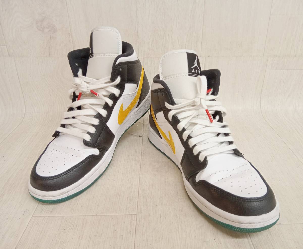 NIKE ナイキ AIR JORDAN 1 エアジョーダン BQ6472-063 ユニバーシティ ハイカットスニーカー 27 ホワイト ブラック レッド イエロー 通年 ic.sch.id