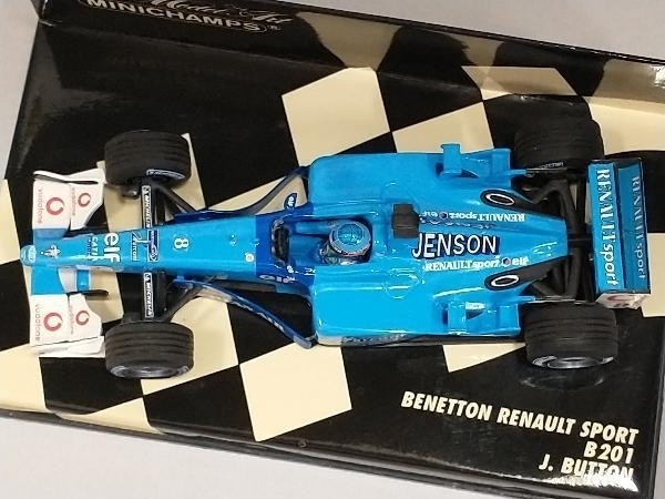 MINICHAMPS 1/43 BENETTON RENAULT SPORT B201 J.BUTTON JENSON #8_画像8